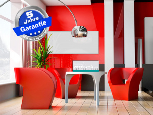 Infrarotheizung 900 Watt ESG Glas wei Bad Spiegelheizung M10