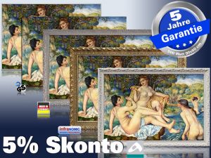Infrarot Bildheizung Kunst 500 Watt Rahmen Varianten Rahmenlos Renoir