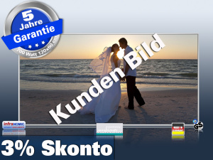 Infrarot Bildheizung 700 Watt 120x60 M10-SL mit eigenem Foto Motiv
