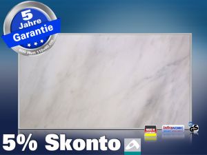 Infrarot Bildheizung 600 Watt 110x60 M10-SL Marmor wei�