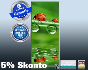 Infrarot Bildheizung 900 Watt 140x60 M10-SL Marienkäfer Hochformat