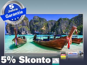Infrarot Bildheizung 700 Watt ESG Glas 120x60 M10-SL Andamanen
