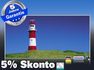 Infrarot Bildheizung 700 Watt 120x60 M10-SL Leuchtturm