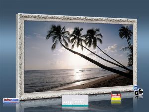 Infrarot Bildheizung 600 Watt 110x60 Stilrahmen StAw Barbados
