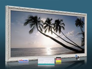 Infrarot Bildheizung 900 Watt 140x60 Stilrahmen StAw Barbados