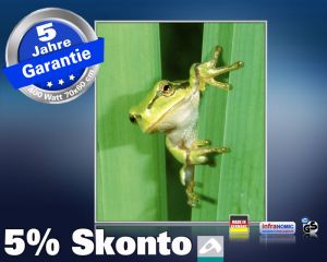 Infrarot Bildheizung 400 Watt 70x60 M10-SL Frosch