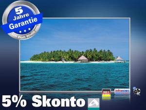 Infrarot Bildheizung 500 Watt 90x60 M10-SL Malediven Palmeninsel