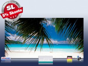 Infrarot Bildheizung 700 Watt Rahmenlos slim-line 120x60 Karibik