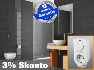 Infrarot Spiegelheizung mit Thermostat 700 Watt 120x60 M10-SL