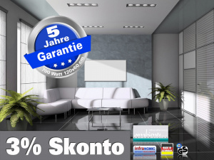 Fern Infrarotheizung ir Spiegelheizung 700 Watt 120x60 Glas wei� M10