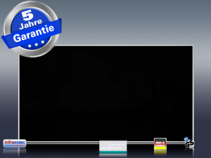 Fern Infrarotheizung 600 Watt schwarz Spiegelheizung Bad 110x60 M10