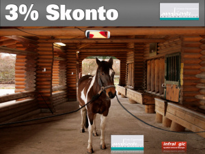 Infrarot Wärmestrahler Pferdesolarium Heliosa Hi-Design 66 IPX5 2000 Watt