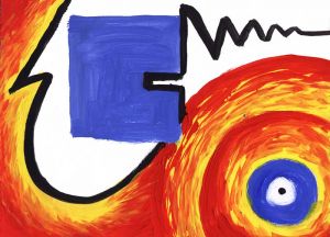 Bildheizung-Motiv Abstrakt 01 fr Standard Infrarotheizung