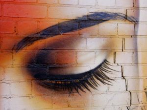 Bildheizung-Motiv Auge fr Standard Infrarotheizungen