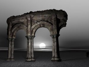 Bildheizung-Motiv Torbogen fr Standard Infrarotheizungen