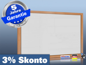 Infrarotheizung weiß Spiegelheizung Tafelheizung 500 Watt 90x60 HB30