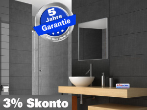 Infrarot Spiegelheizung Bad 400 Watt Heizspiegel 70x60 M10