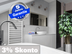 Infrarot Spiegelheizung Bad 600 Watt ESG Glas 110x60 M10
