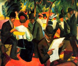 Macke: Gartenrestaurant Bildauswahl für Bildheizung 70x60