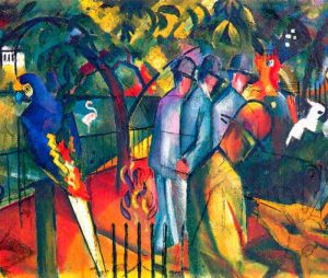 Macke: Zoologischer Garten Bildauswahl fr Bildheizung 70x60