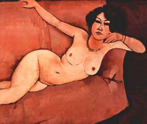 Modigliani: Akt auf Sofa Bildauswahl fr Bildheizung 70x60