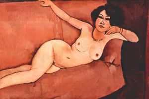 Modigliani: Akt auf Sofa Bildauswahl fr Bildheizung 90x60