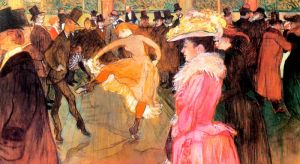 Lautrec: Ball im Moulin Rouge fr Infrarot Bildheizung 110x60