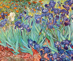 van Gogh: Stilleben Schwertlilien Bildauswahl für Bildheizung 70x60