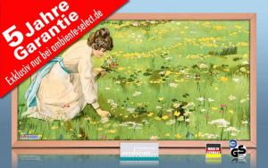 Infrarot Bildheizung 600 Watt 110x60 HB30 Blumenpflückerin