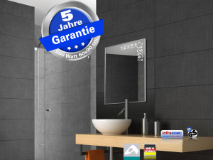 Design Spiegel Infrarotheizung 500-900 Watt 4 Gr��en M10 Blumenranke