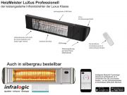 Infrarot Heizstrahler HeizMeister LuXus Amber Light Bluetooth 2KW IP65