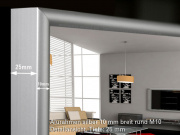 Infrarot Spiegelheizung mit Thermostat 250 Watt 90x35 M10-SL